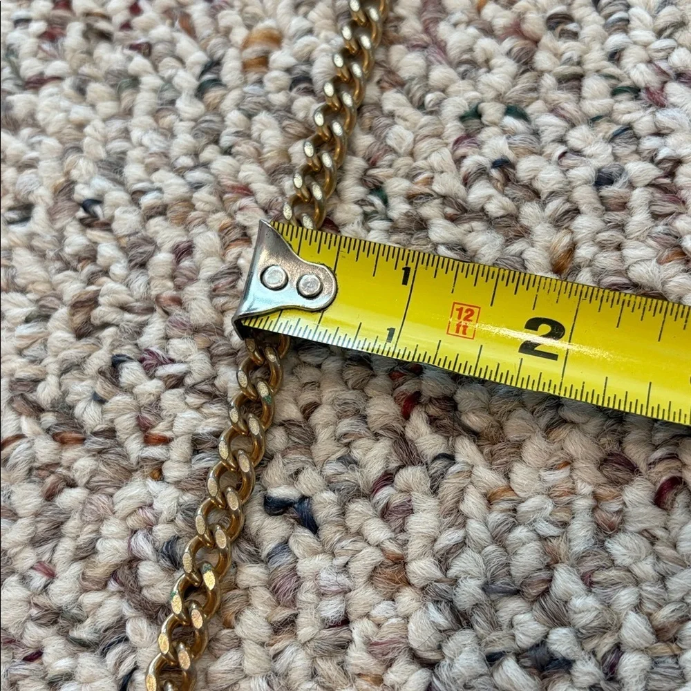 Gold Tone Chain Link Necklace 18”. Vintage